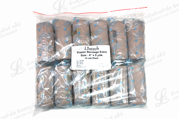ผ้าพันแผลแบบยืดได้ Elastic Bandage 4in LINTECH