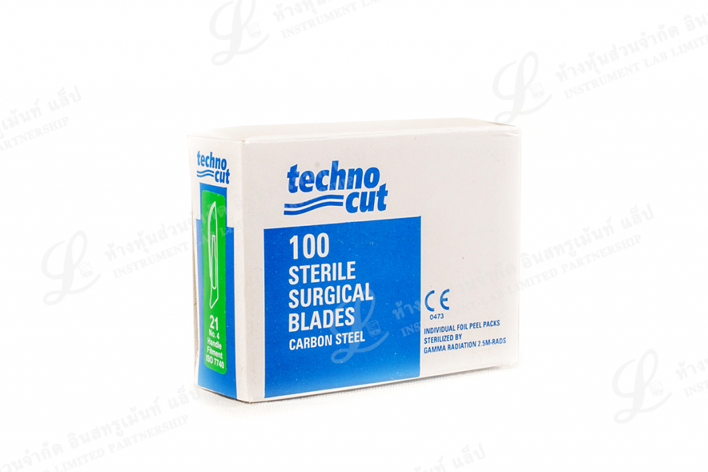 ใบมีดผ่าตัดคาร์บอน Surgical Blade Carbon Steel Techno Cut